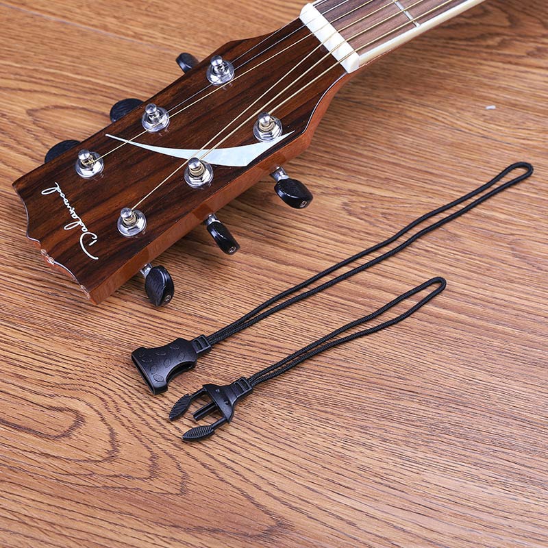 10 pièces Noir Sangle de Guitare Verrouillage Silicone Sangle serrures  Caoutchouc Guitare Sangle Serrure Blocs Guitare Protecteur Guitare serrures