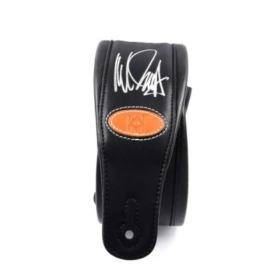 Vue côté de la Sangle basse en cuir noir