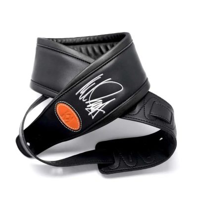 Sangle basse en cuir noir