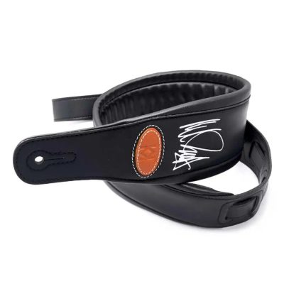 vue détaillée de la Sangle basse en cuir noir