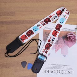 Magnifique Sangle de guitare enfant en polyester ukulélé motif animaux