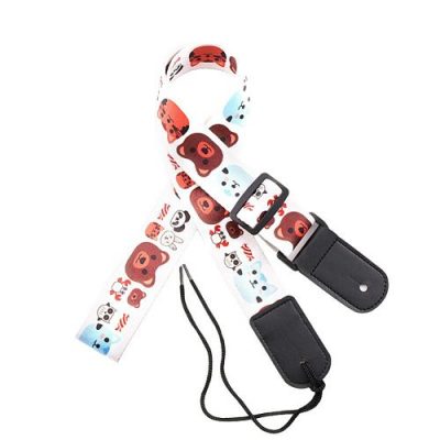 Sangle guitare enfant polyester pour ukulélé animaux