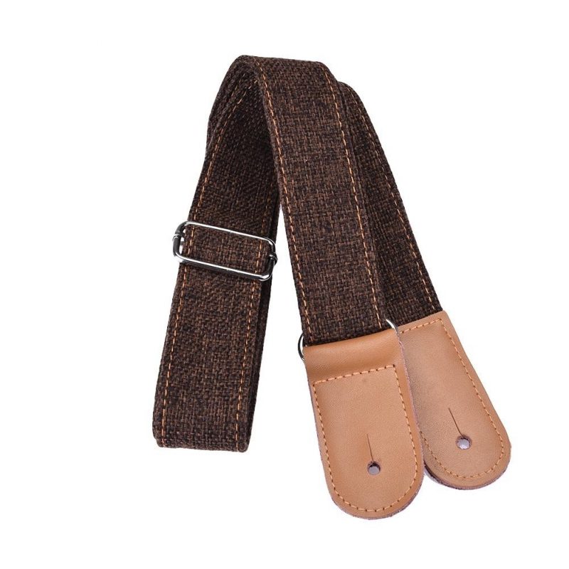 Sangle ukulélé coton brun café