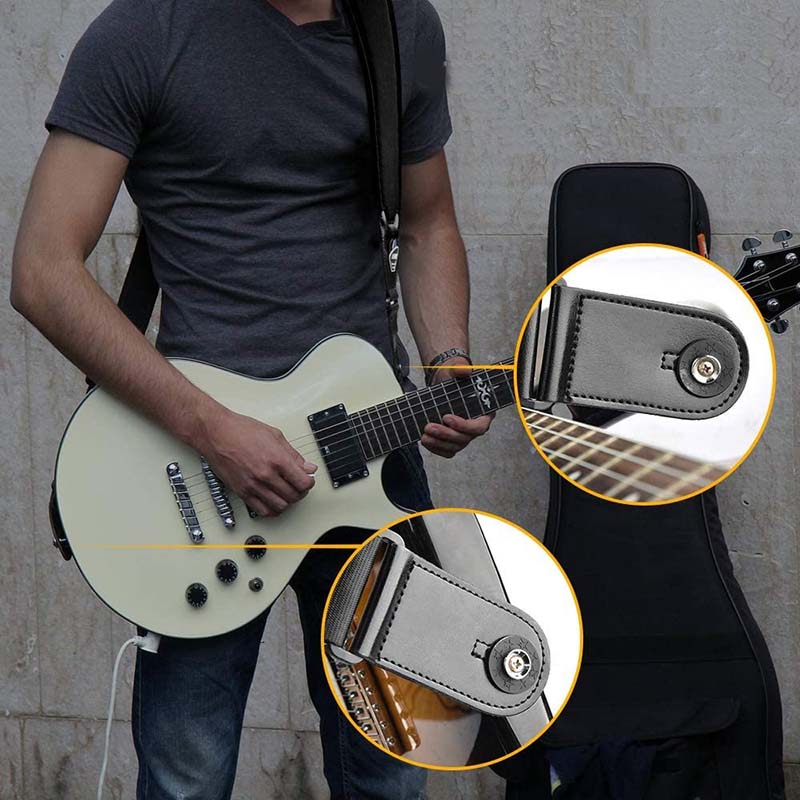 Sangles de guitare réglables pour guitare électrique guitare acoustique  basse avec sangle accessoire