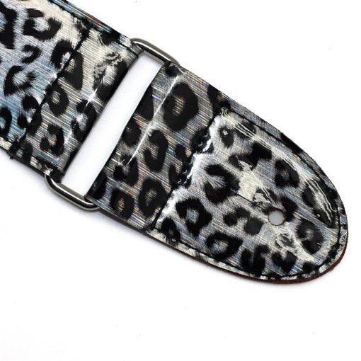 Sangle d'épaule réglable en cuir - imprimé léopard et zèbre
