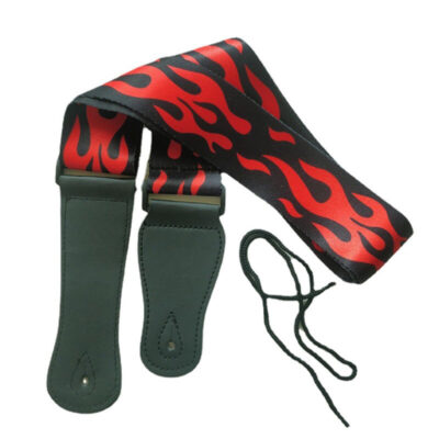 Sangles de guitare multicolores réglables avec impression colorée en Nylon - Modèles au choix