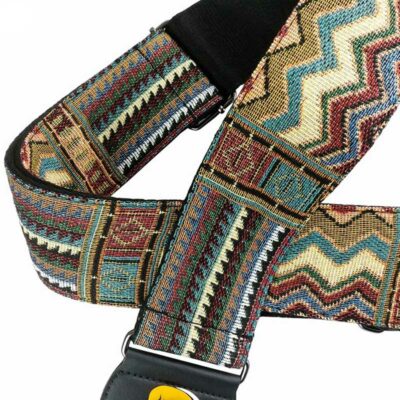 Sangle de guitare acoustique en coton de haute qualité - longueur réglable