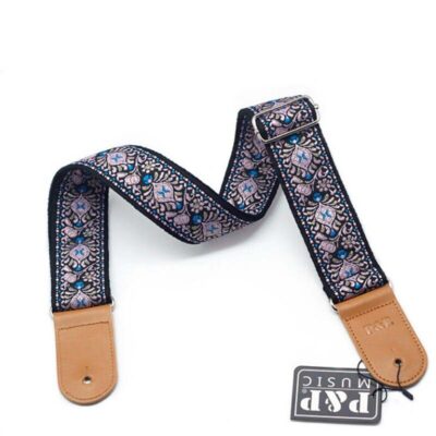 Sangle de banjo entièrement réglable jacquard style bleu violet