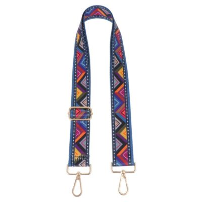 Sangle de Banjo ajustable imprimé floral multicolore bleu