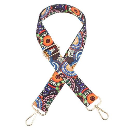 Sangle de Banjo ajustable imprimé floral multicolore 2 couleurs au choix