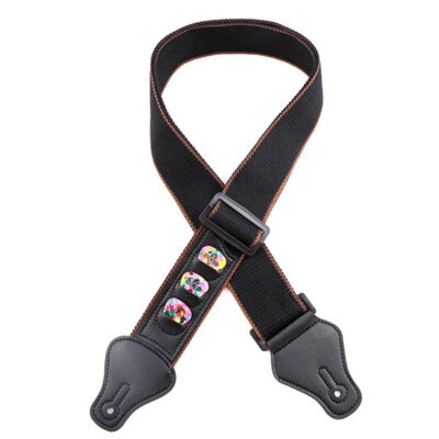 Sangle de guitare en coton de haute qualité longueur réglable - avec poche port 3