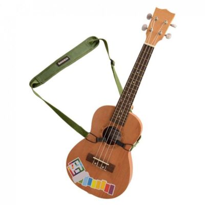 Sangle Ukulélé à bande réglable à Double crochet avec strap confortable et respirant - 3 couleurs au choix - Vert