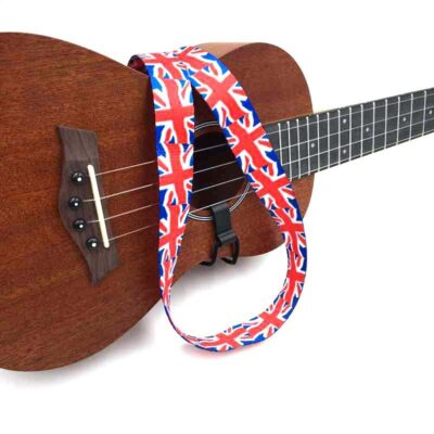 Sangle Ukulélé réglable Motif Union Jack