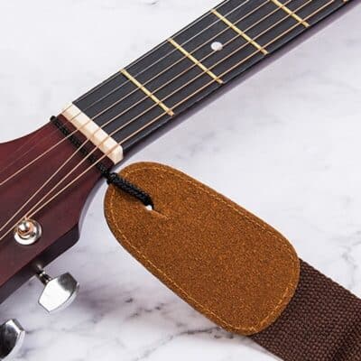 Sangle de guitare en coton - vue accroche