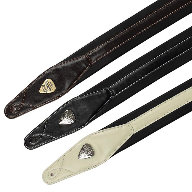 Asuinxurr Sangle De Guitare Style Ethnique En Cuir Réglable Acoustique électrique Basse Guitare Guitare Guitare Accessoires Noir