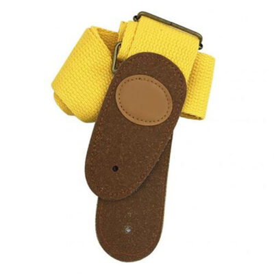 Sangle de guitare universelle en Nylon réglable - couleur jaune