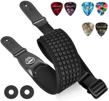 sangle de guitare électrique avec mousse 3D