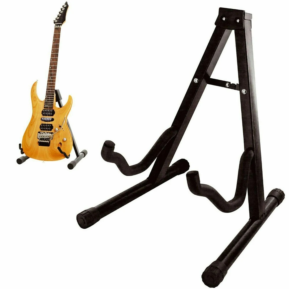 Détails utilisation Porte guitare trépied pilant pour guitare