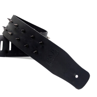 Sangle de guitare en cuir véritable, réglable avec clou - modèle 1