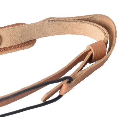 Sangle de Ukulele 100% cuir de vache véritable vue détails