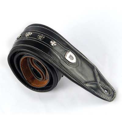 Détails Sangle guitare cuir réglable pour guitare acoustique et électrique