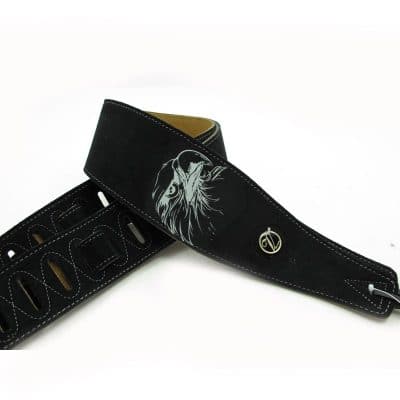 Sangle de guitare en daim quatre coloris au choix - modèle 1