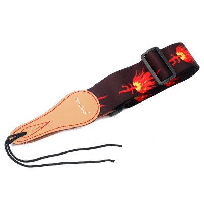 Sangle de guitare électrique tout feu tout flamme !