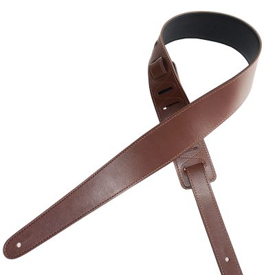 Sangle en cuir synthétique pour guitare acoustique - couleur marron
