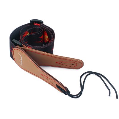 Sangle guitare électrique tout feu tout flamme