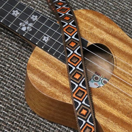 Sangle pour ukulele en coton tissé