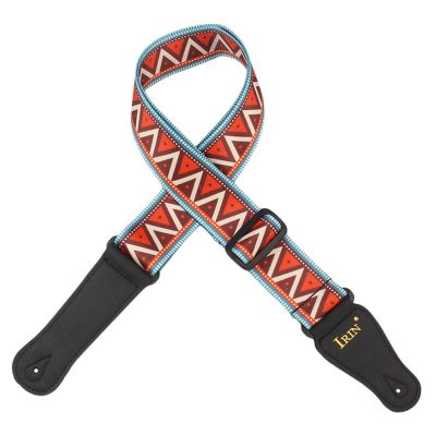 Sangles de guitare multicolores réglables en nylon modèle 1
