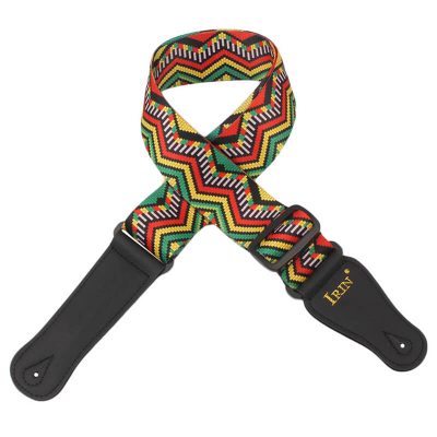 Sangles de guitare multicolores réglables en nylon modèle 4