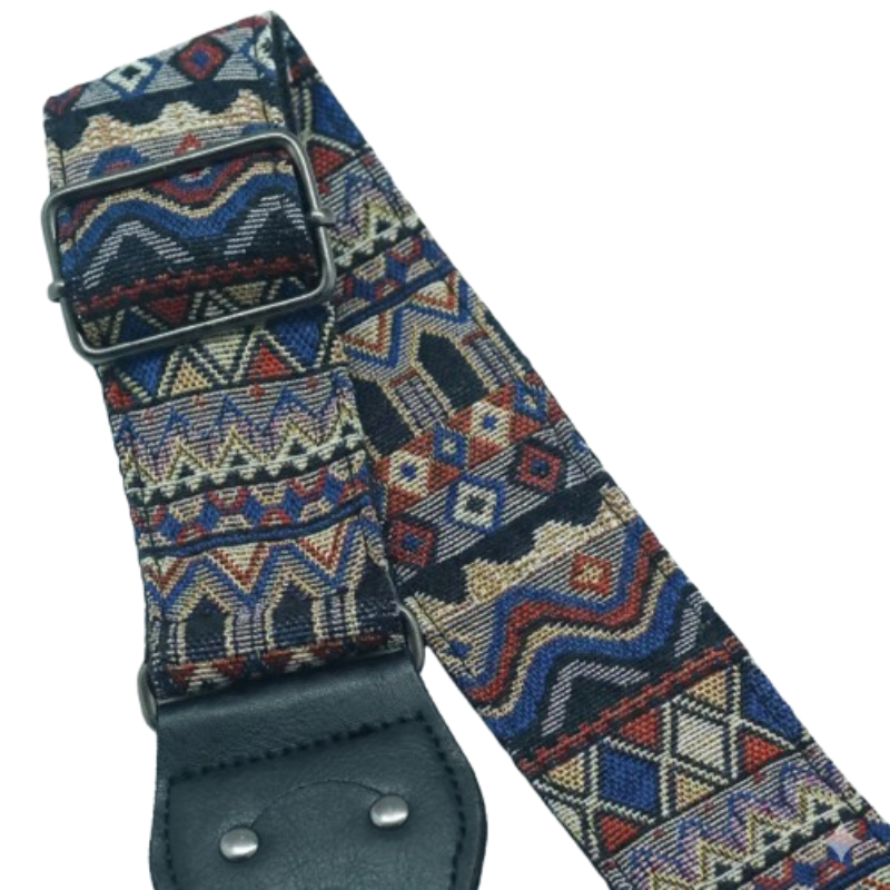 Une Magnifique Sangle de Guitare Tribale Luxe éthnique