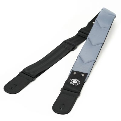 sangle pour guitare basse en nylon rembourrée couleur bleu ciel