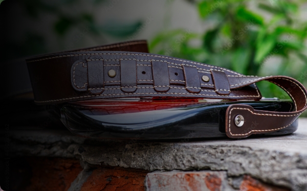 Sangle guitare cuir