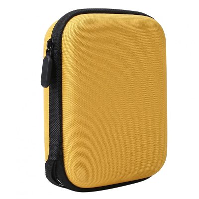 Boîte de rangement poru médiators, capodastre et autres accessoires guitare - modèle jaune
