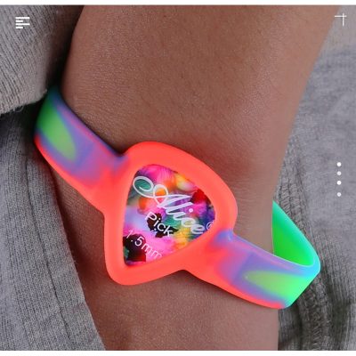 Bracelet pour médiator - modèle rouge