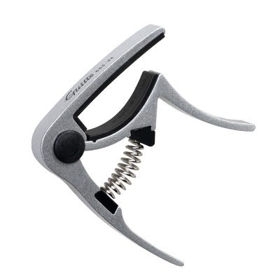 Capodastre en métal pour guitare électrique acoustique - gris