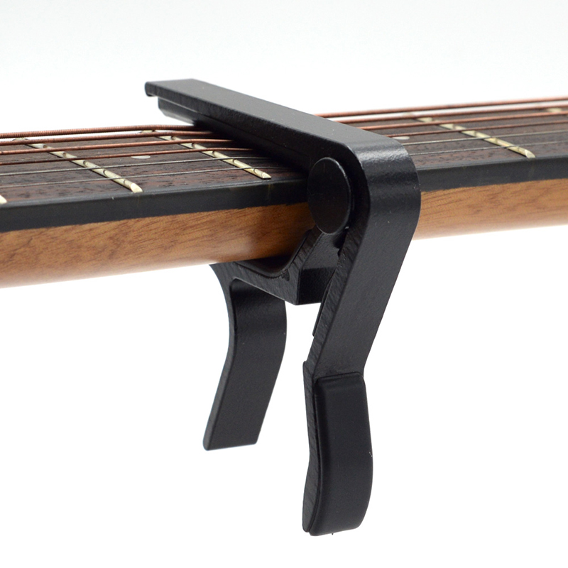Capodastre pour guitare acoustique alliage d'alu - couleur noir