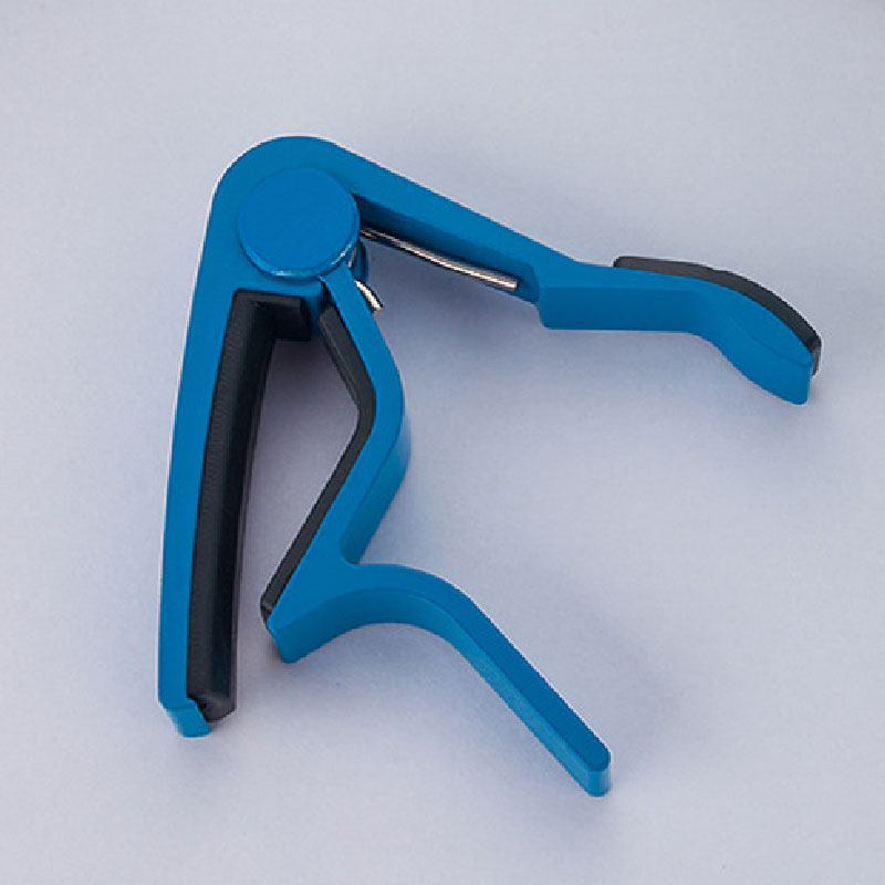 Capodastre pour guitare acoustique classique alliage d'alu - modèle bleu