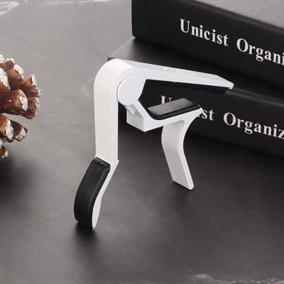 Capodastre pour guitare acoustique classique en alliage d'aluminium - modèle blanc