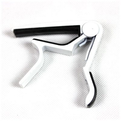Capodastre pour guitare acoustique et électrique en aluminium - couleur blanc