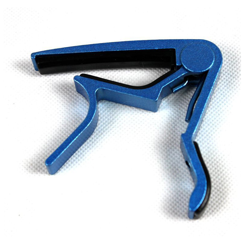 Capodastre pour guitare acoustique et électrique en aluminium - couleur bleu