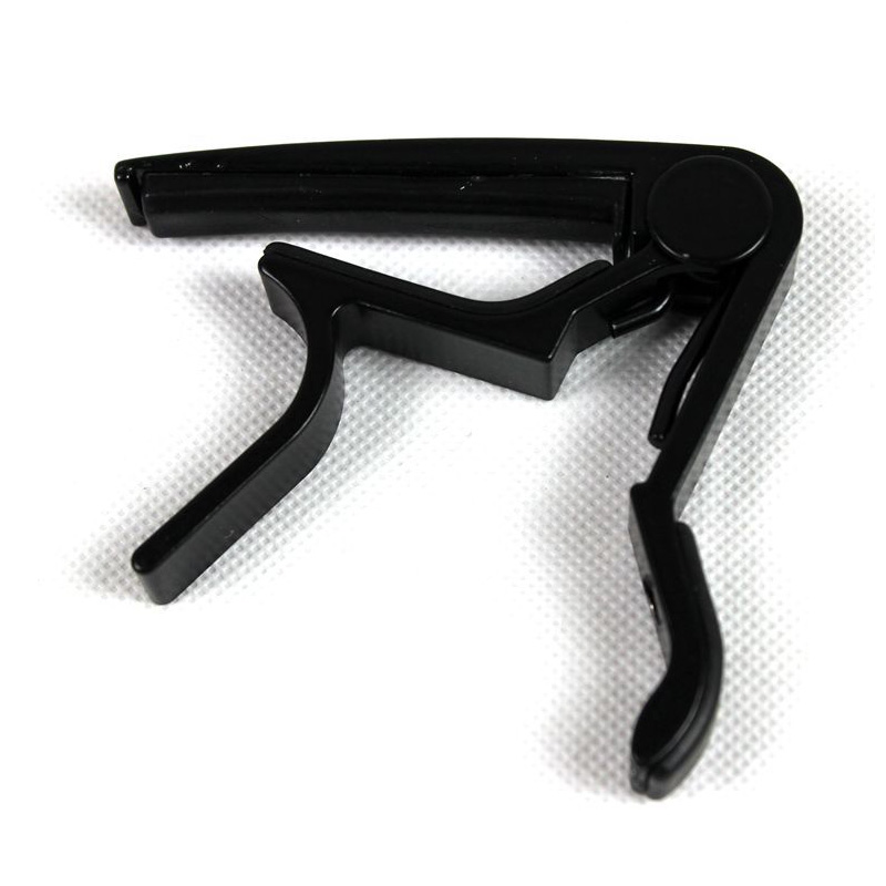 Capodastre pour guitare acoustique et électrique en aluminium - couleur noir