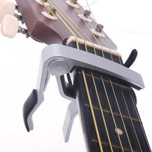 Capodastre pour guitare acoustique ou électrique à changement rapide - en alliage d'alum