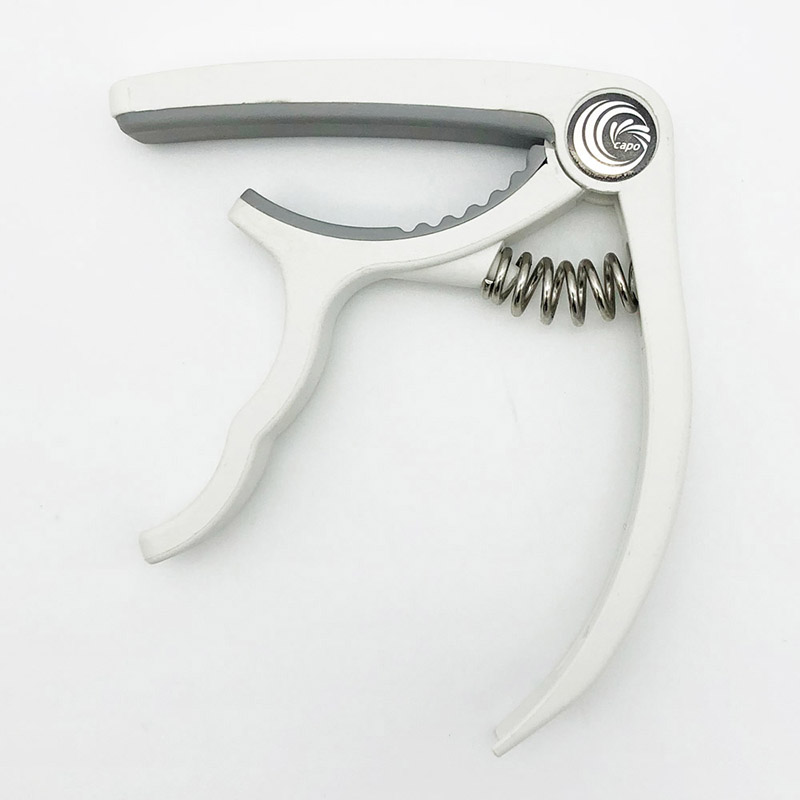 Capodastre pour guitare en plastique - modèle blanc