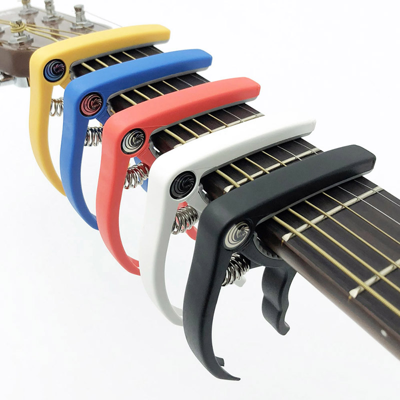 Capodastre Pour Guitare Acoustique/classique – Léger En Nylon, Portable, Avec Support à Médiators
