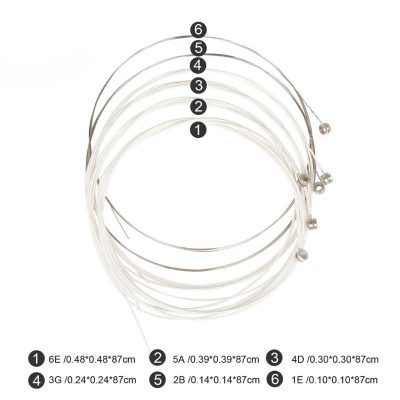 Détails Cordes de guitare électrique Folk en acier