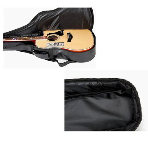 Housse de guitare en cuir de haute qualité - étanche et protectrique couleur noir