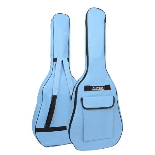 Housse guitare avec bretelles sac à dos en tissu Oxford imperméable - couleur bleu